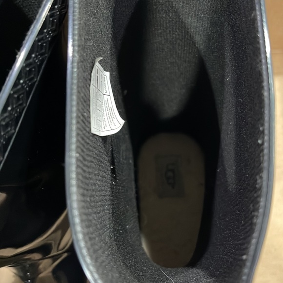 Ugg Sienna Rubber Rain Boots Black Pull On Women’s Size US 6 - Picture 6 of 10